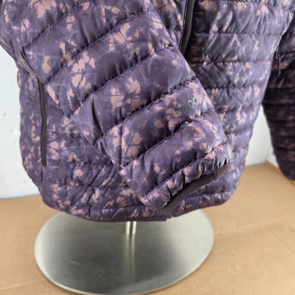 Eddie Bauer EB700 FloralGoose Down Quilted Purple  Puffer Jacket Womens Size XL - Picture 4 of 16